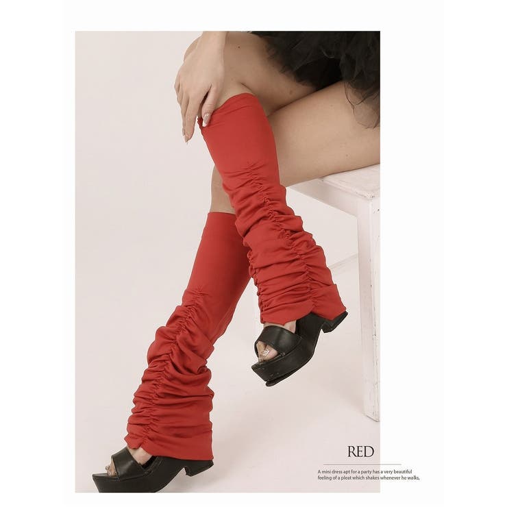 レッド | グッズ レッグウォーマー ダンス | bombshell