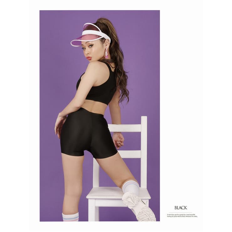 ブラック | レギンス 1分丈 スパッツ | bombshell