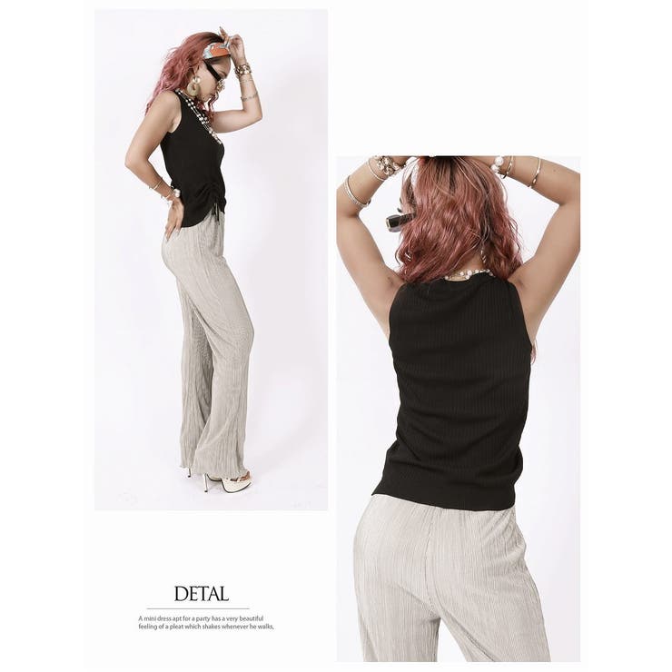 キャミソール タンクトップ ドロスト | bombshell | 詳細画像4 