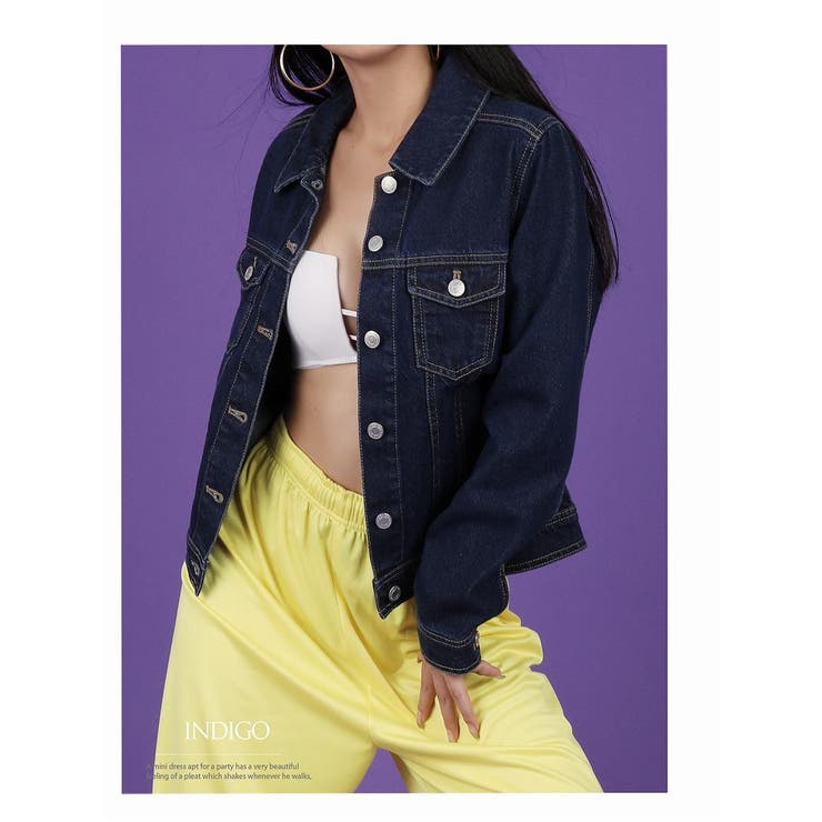 インディゴ | ジャケット ブルゾン デニムジャケット | bombshell