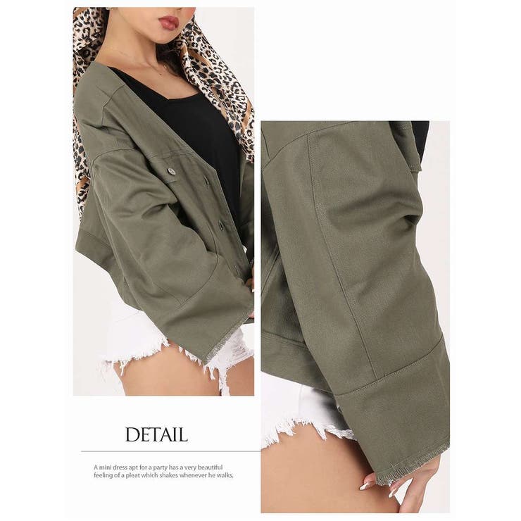 ジャケット ブルゾン 肩落とし | bombshell | 詳細画像2 