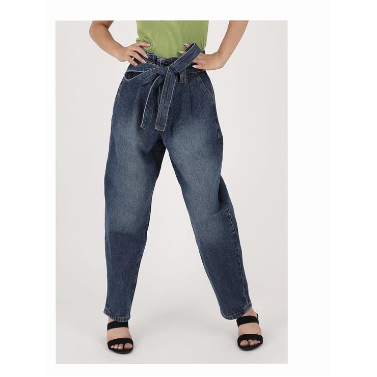 ダークブルー | パンツ サルエルパンツ デニムパンツ | bombshell