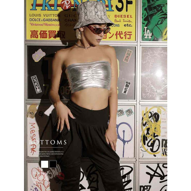 スウェット サルエルパンツ ロングパンツ | bombshell | 詳細画像1 
