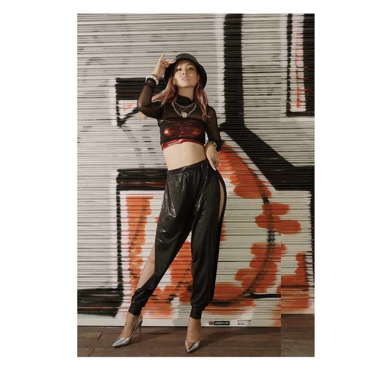 ブラック | トップス シースルー メッシュ | bombshell