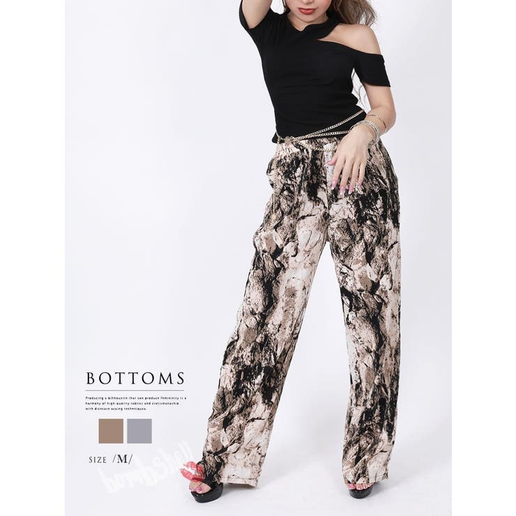 パンツ サルエルパンツ クラッシュ柄 | bombshell | 詳細画像1 