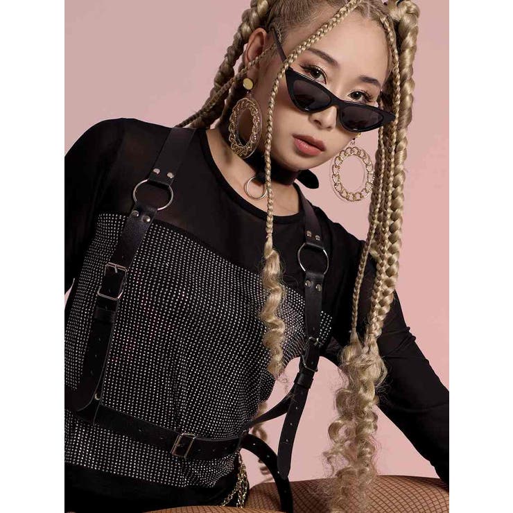 ブラック | 長袖カットソー Tシャツ 長袖 | bombshell