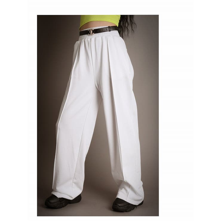 ホワイト | スウェット ロングパンツ ボトムス | bombshell