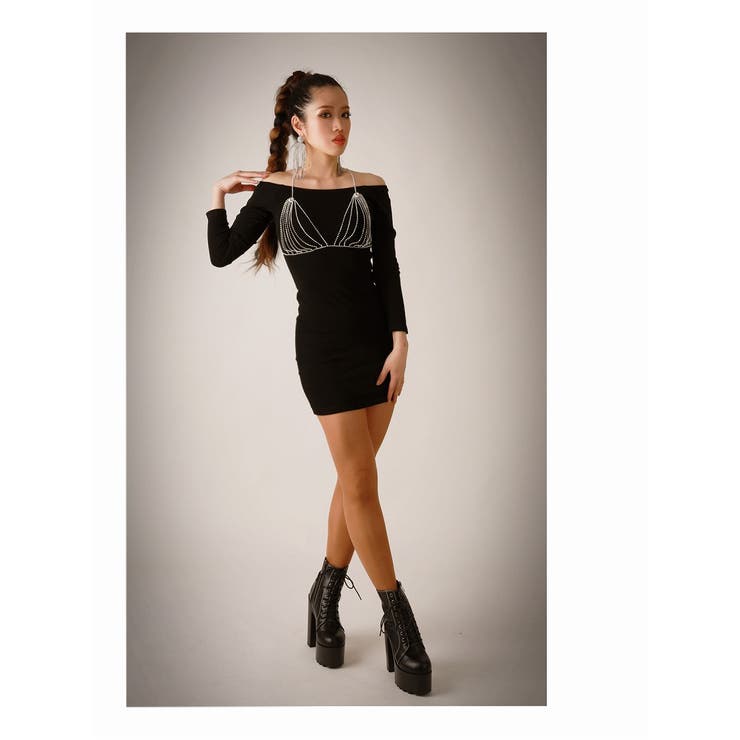 ブラック | ワンピース ワンピース チェーン | bombshell