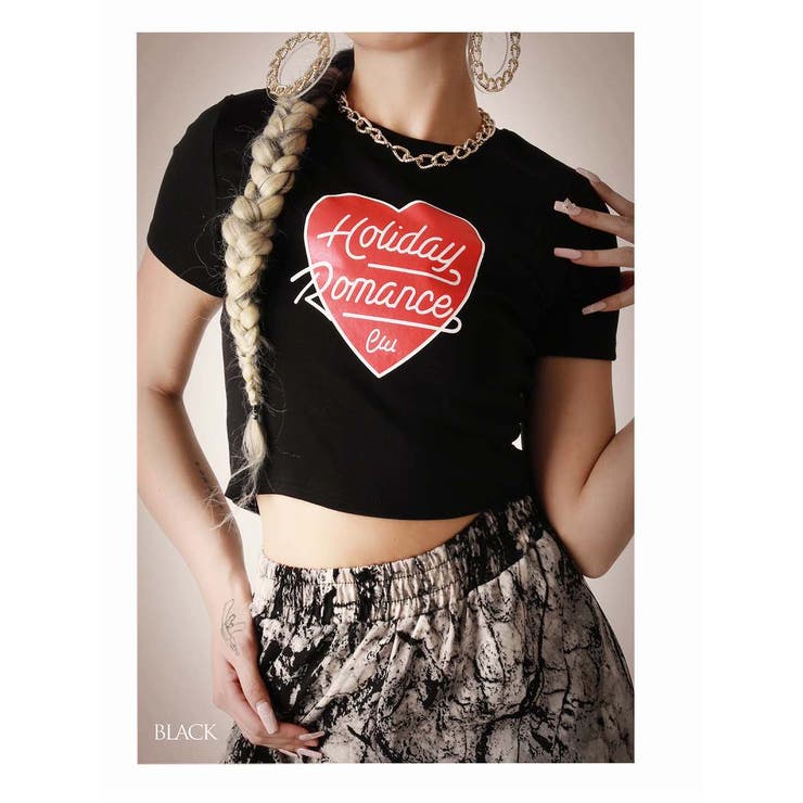 ブラック | 半袖Tシャツ トップス Tシャツ | bombshell