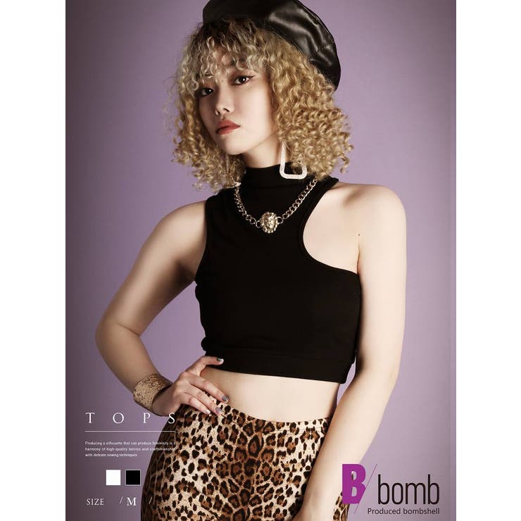 半袖Tシャツ ハイネック カットソー | bombshell | 詳細画像1 