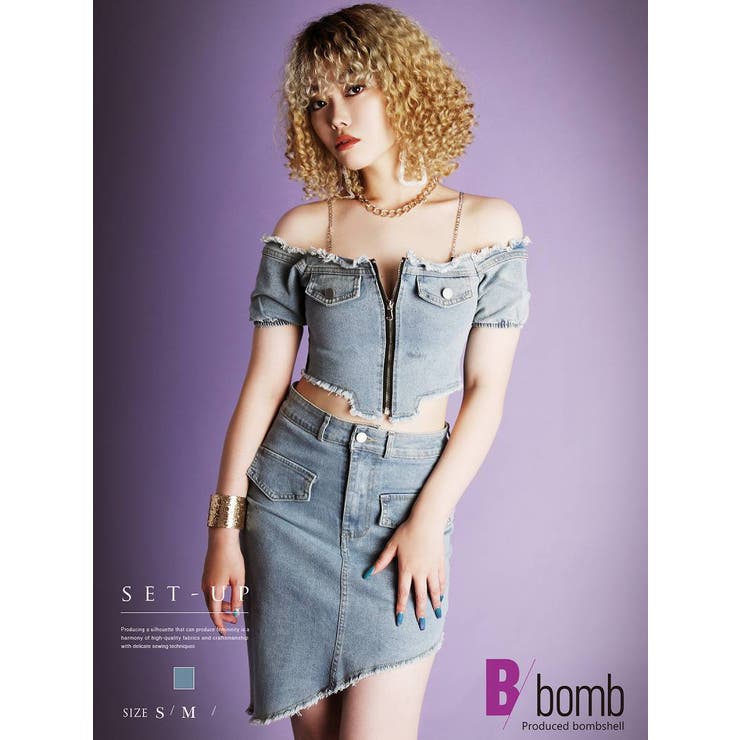 ブルー | セットアップ セットアップ デニム | bombshell