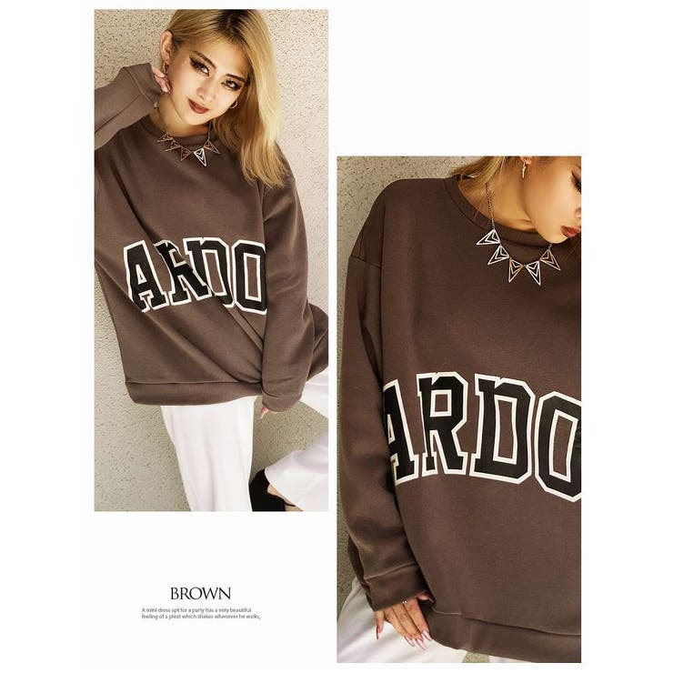 ブラウン | パーカー トレーナー 裏起毛 | bombshell