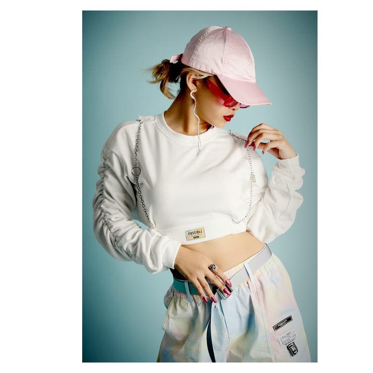 ホワイト | パーカー トレーナー 長袖 | bombshell