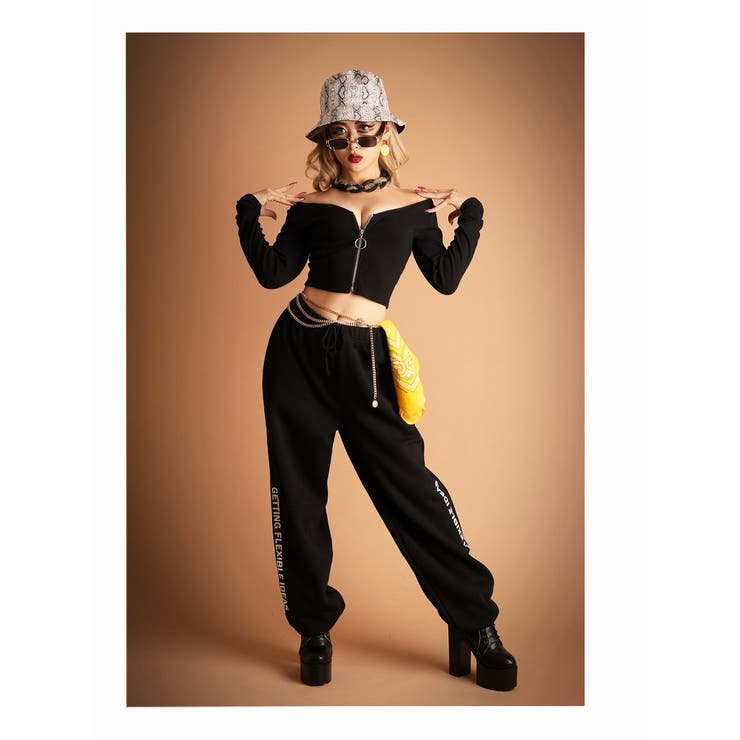 長袖カットソー ジッパー ショート丈 | bombshell | 詳細画像6 