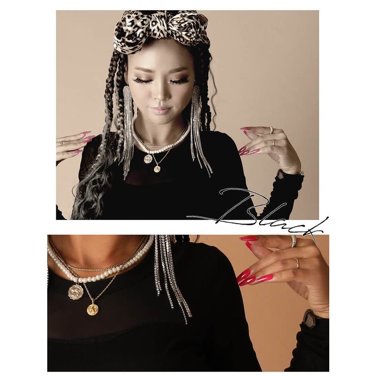 長袖カットソー へそ出し シースルー | bombshell | 詳細画像9 