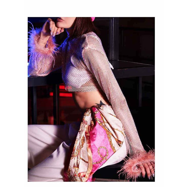 長袖カットソー ギラギラ ビジュー | bombshell | 詳細画像10 