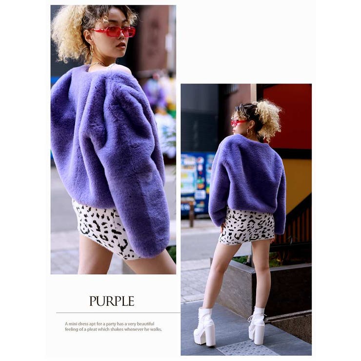 アウター ふわふわ フェイクファー | bombshell | 詳細画像7 