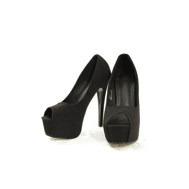 ブラック（ピーチスキン） | パンプス ヒール シンプル | Ryuyu