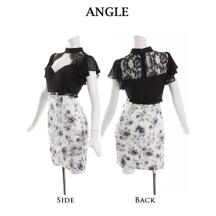 キャバドレス ミニ 花柄 | Ryuyu | 詳細画像12 