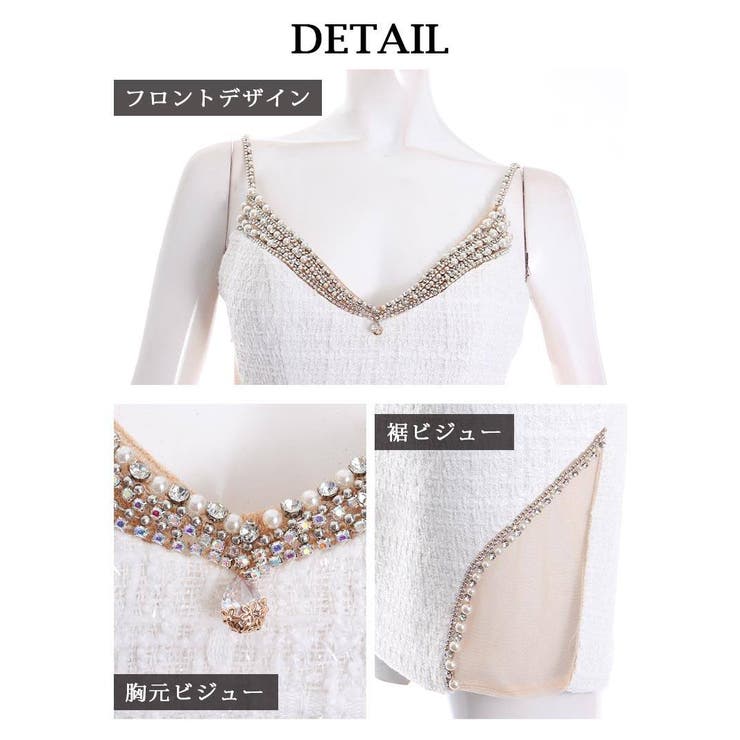 キャバドレス ミニ ツイード | Ryuyu | 詳細画像8 