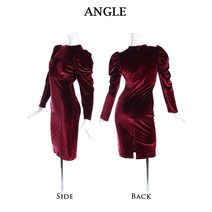 キャバドレス ミニ 袖付き | Ryuyu | 詳細画像14 