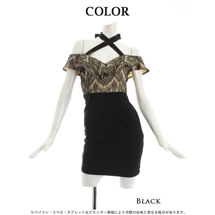 キャバドレス ミニ クロスネック | Ryuyu | 詳細画像10 