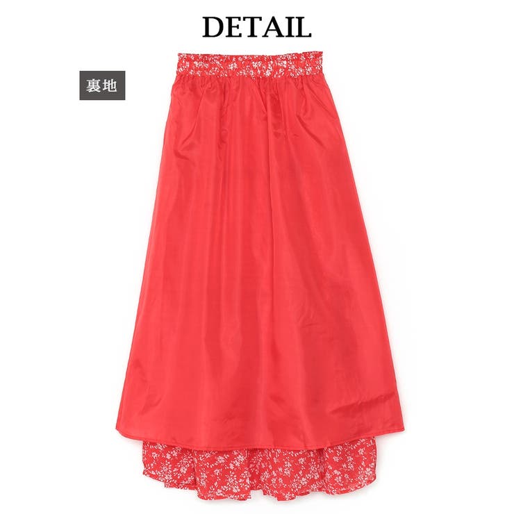 キャバスカート 小花柄 ウエストゴム | Rvate | 詳細画像5