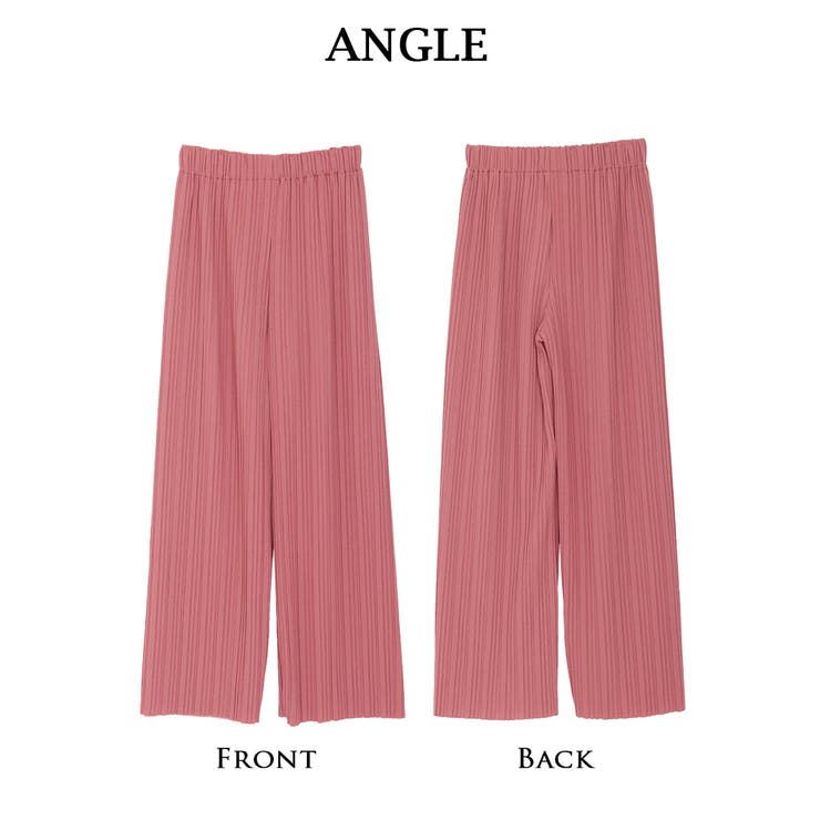 ロングパンツ ウエストゴム プリーツ風 | Rvate | 詳細画像3 