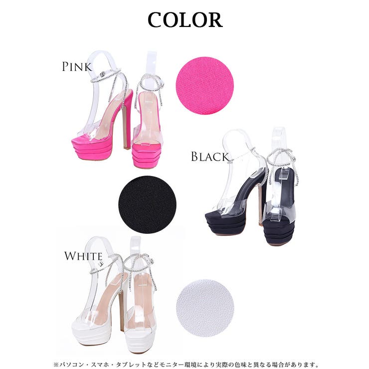 サンダル ヒール ピンク | Ryuyu | 詳細画像4 