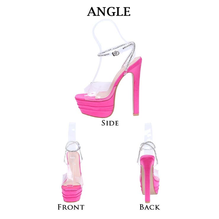 サンダル ヒール ピンク | Ryuyu | 詳細画像5 