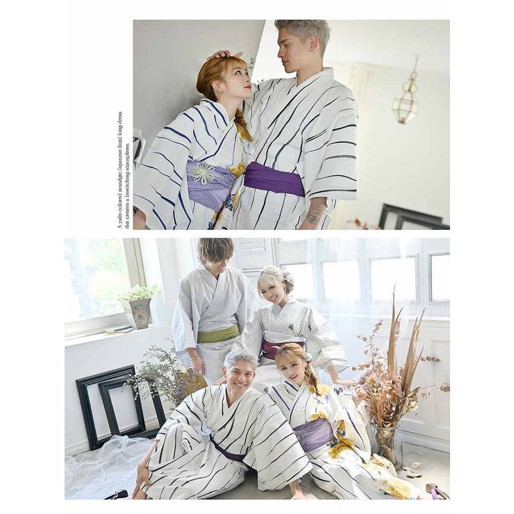 浴衣 メンズ モノトーン | Ryuyu | 詳細画像9 