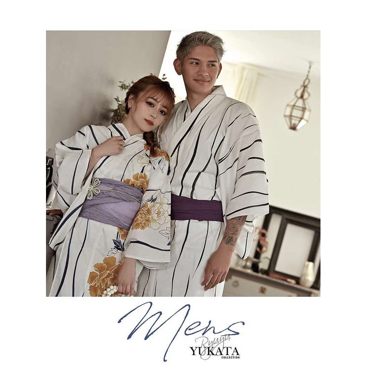 浴衣 メンズ モノトーン | Ryuyu | 詳細画像10 