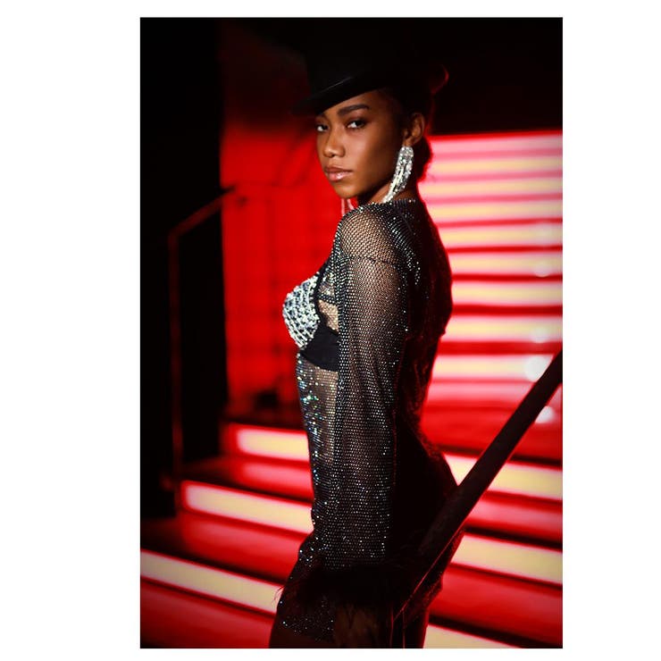 ワンピース ビジュー メッシュ | bombshell | 詳細画像8 