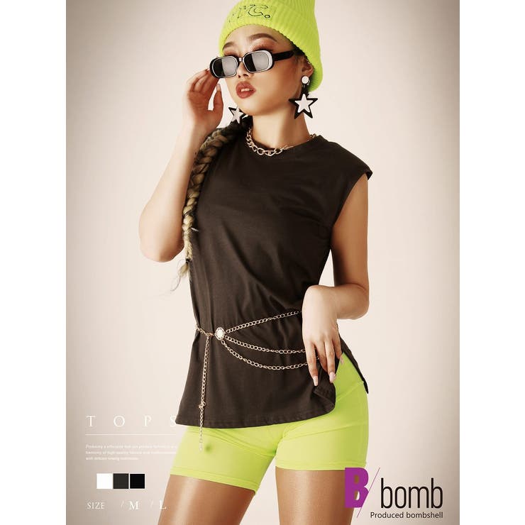 半袖Tシャツ トップス ノースリーブ | bombshell | 詳細画像1 