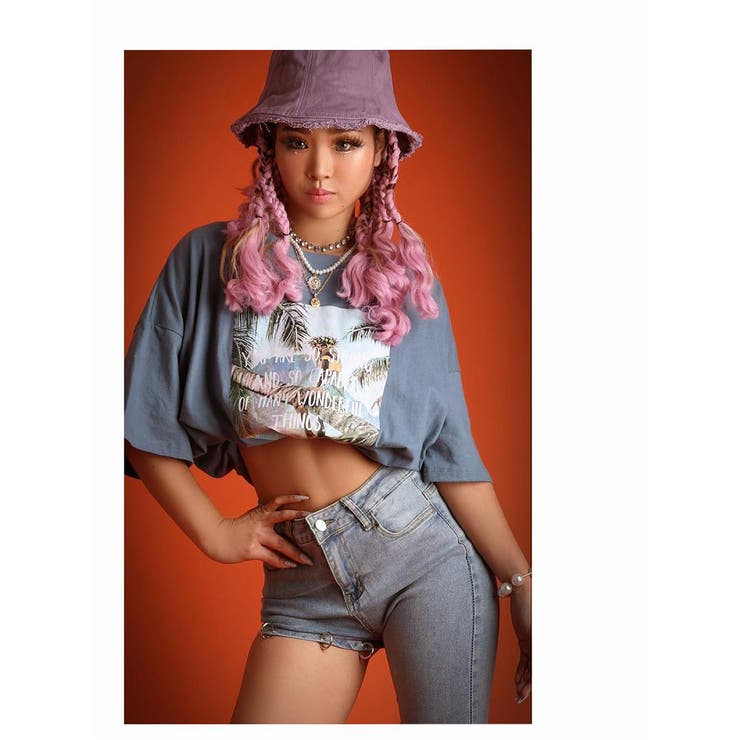 半袖Tシャツ オーバーサイズ フォトプリント | bombshell | 詳細画像4 