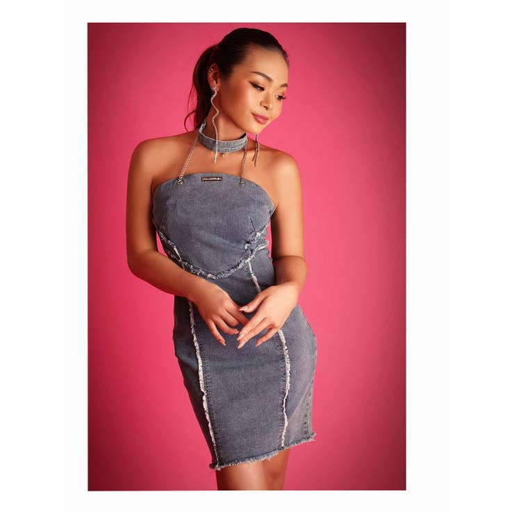 ワンピース デニム チョーカー | bombshell | 詳細画像5 