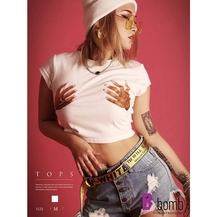 半袖Tシャツ 半袖 プリントT | bombshell | 詳細画像1 