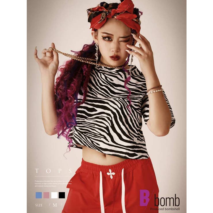半袖Tシャツ Tシャツ ゼブラ | bombshell | 詳細画像1 