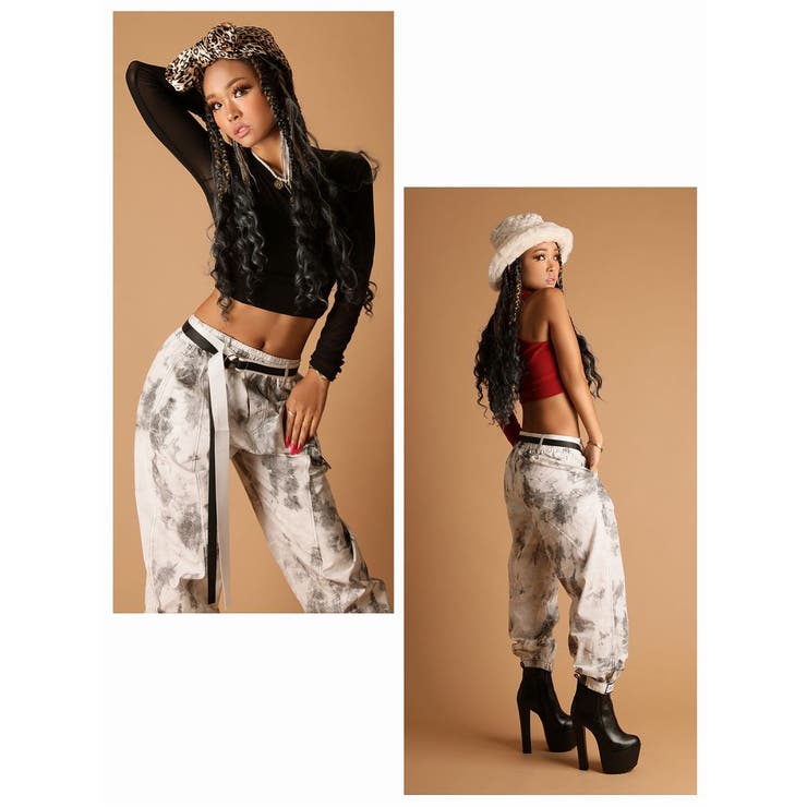 パンツ サルエルパンツ タイダイ柄 | bombshell | 詳細画像9 