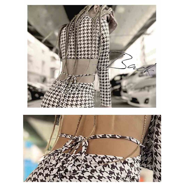 ワンピース 千鳥柄 チェック柄 | bombshell | 詳細画像4 