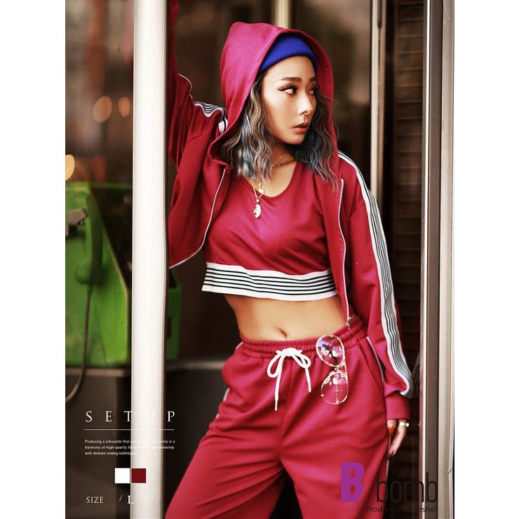 ボムシェル　Bomshell sports wear セットアップ　S XS ボムシェル bombshell セットアップ セットアップ 半袖