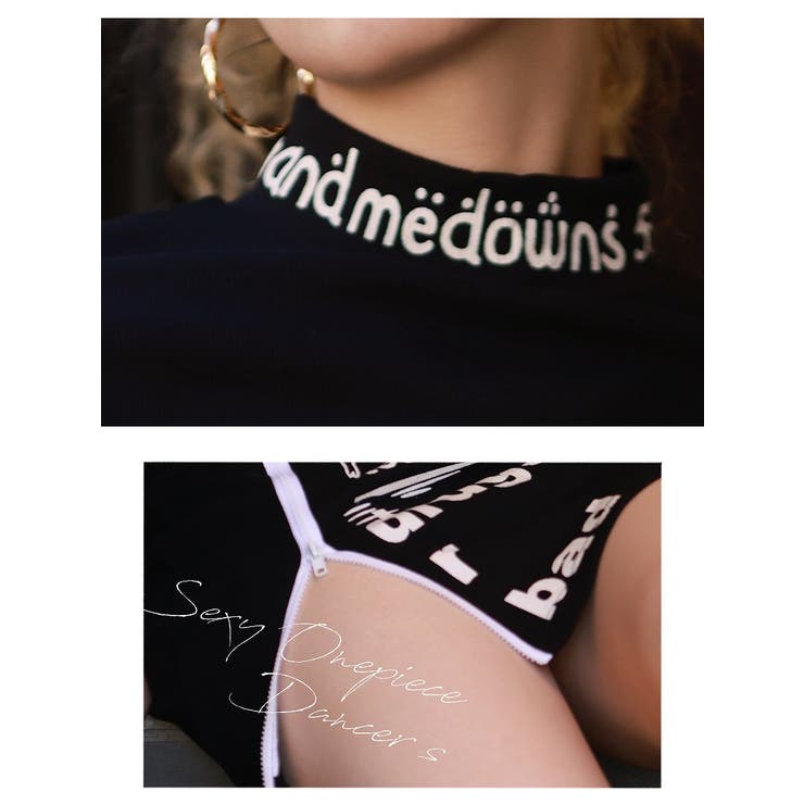 ワンピース ロゴプリント スリット | bombshell | 詳細画像3 