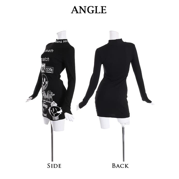 ワンピース ロゴプリント スリット | bombshell | 詳細画像7 