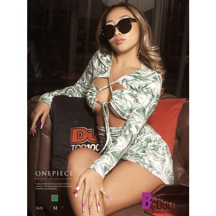 ワンピース マーブル柄 セクシー | bombshell | 詳細画像1 