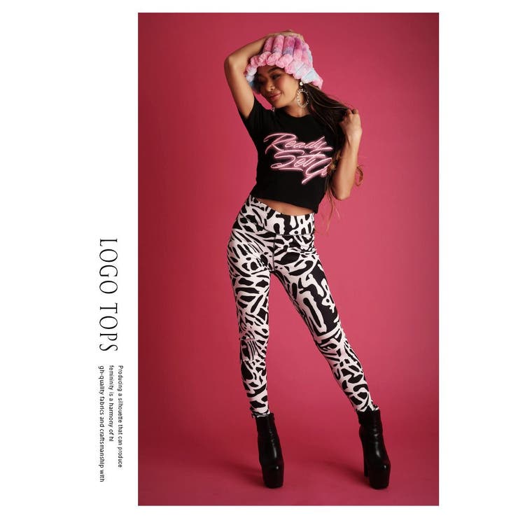 半袖Tシャツ ショート丈 ラウンドネッククロップド丈 | bombshell | 詳細画像2 