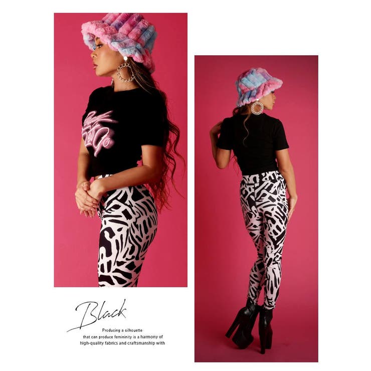 半袖Tシャツ ショート丈 ラウンドネッククロップド丈 | bombshell | 詳細画像5 