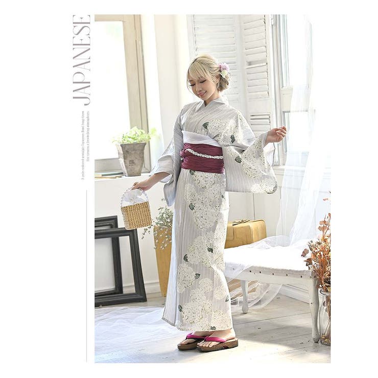 グレー | 浴衣 浴衣 モノトーン | Ryuyu