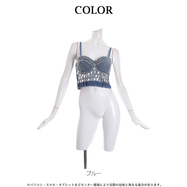 キャミソール タンクトップ キラキラデニム | bombshell | 詳細画像11 