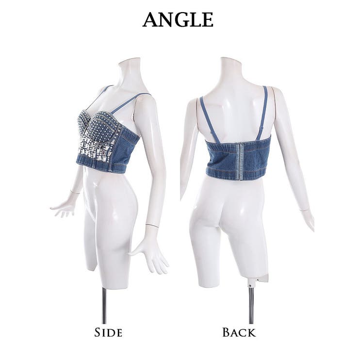 キャミソール タンクトップ キラキラデニム | bombshell | 詳細画像12 