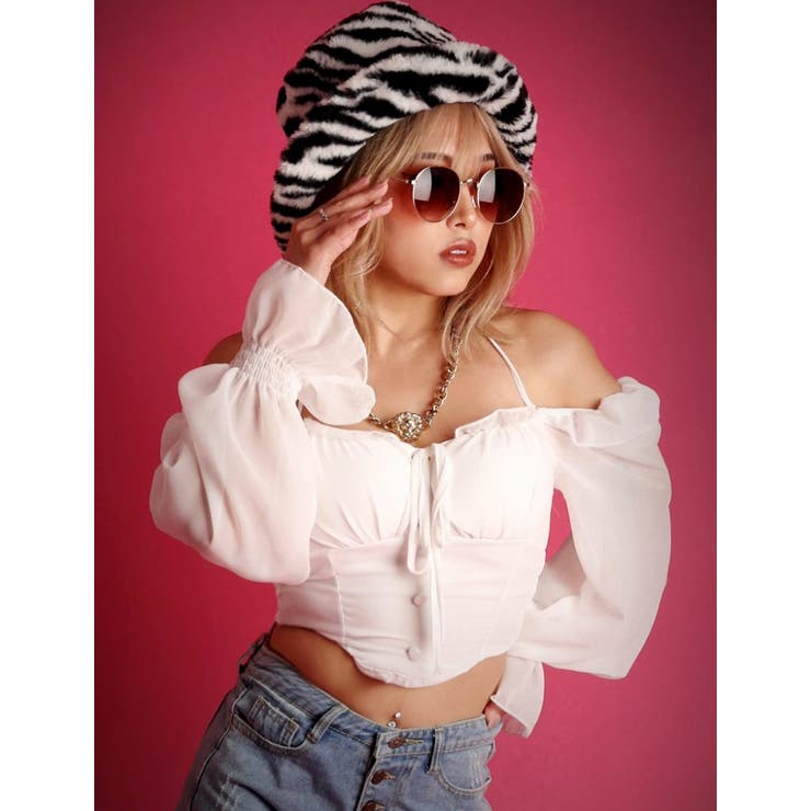 ホワイト | シャツ セクシー カットソー | bombshell